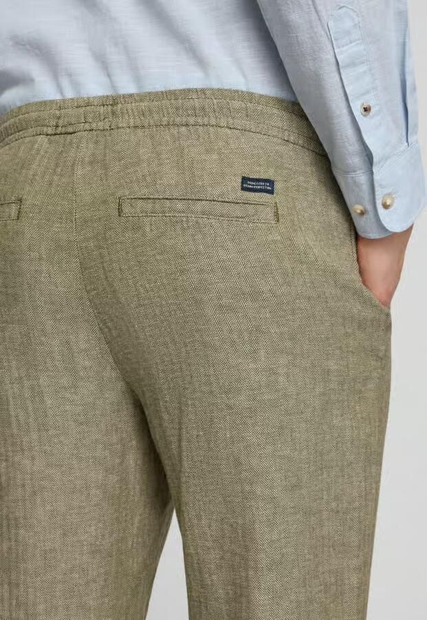 Blend Broek van mix van katoen en linnen model 'MARCO'