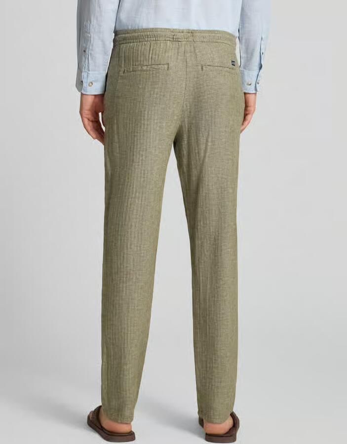 Blend Broek van mix van katoen en linnen model 'MARCO'