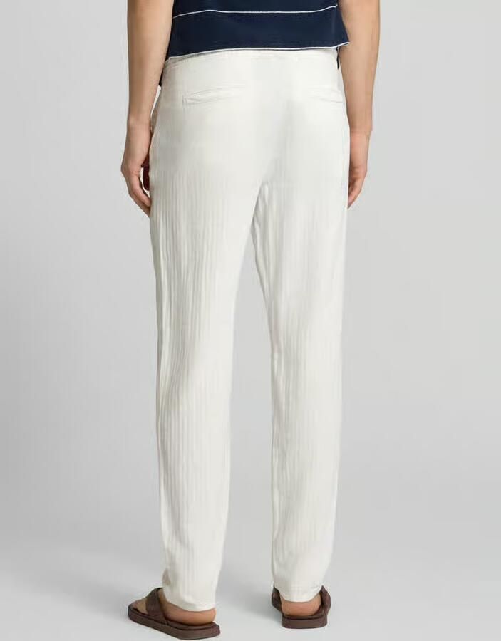 Blend Broek van mix van katoen en linnen model 'MARCO'