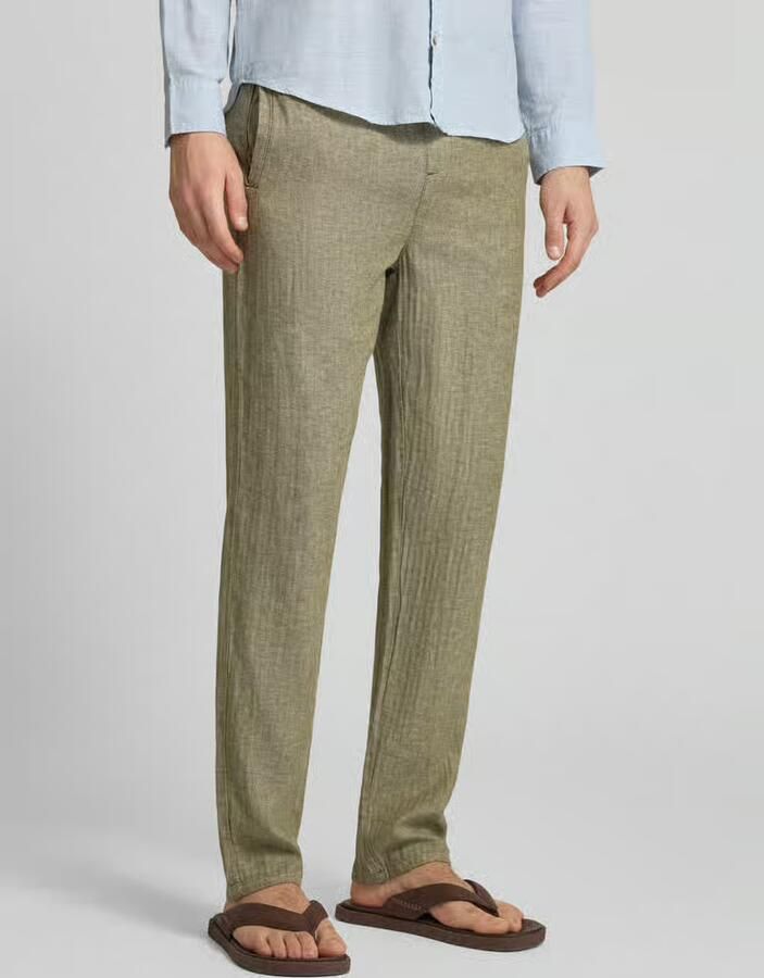 Blend Broek van mix van katoen en linnen model 'MARCO' - Foto 2