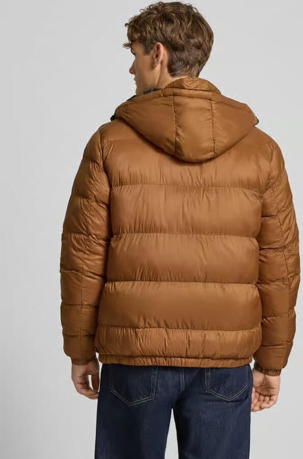 Blend Gewatteerde jas met capuchon Brown Heren