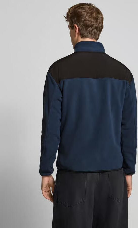 Blend Fleecejack met opstaande kraag