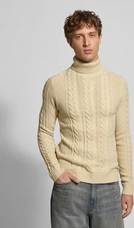 Blend Gebreide coltrui model 'BASIM' - Foto 2