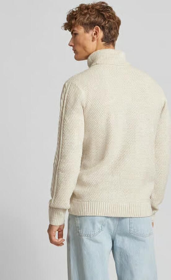 Blend Gebreide pullover met kabelpatroon
