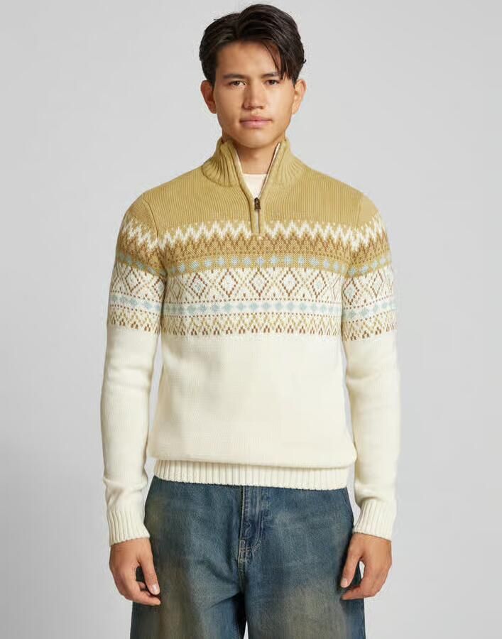 Blend Gebreide pullover met opstaande kraag - Foto 2