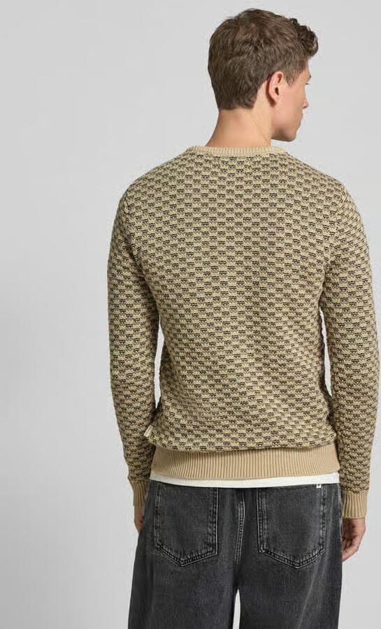Blend Gebreide pullover met ribboorden model 'BALEN'