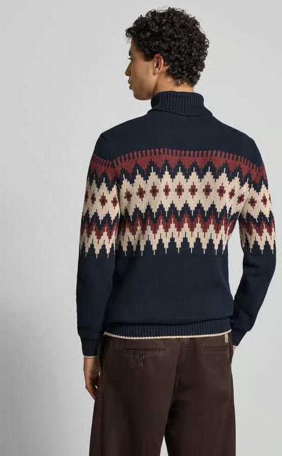 Blend Gebreide pullover met ribboorden model 'BENJI'