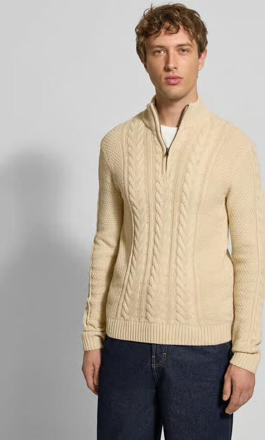 Blend Gebreide pullover met ritssluiting model 'BASIM' - Foto 2