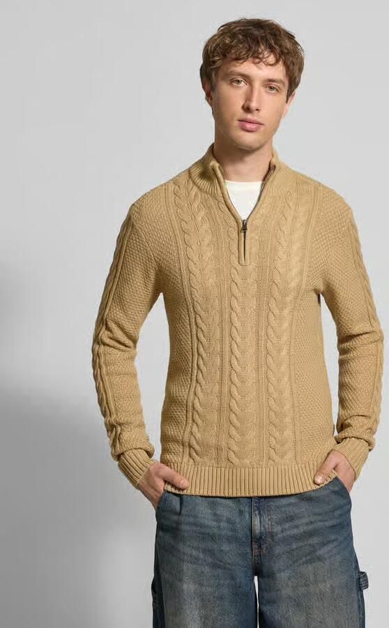 Blend Gebreide pullover met ritssluiting model 'BASIM' - Foto 2