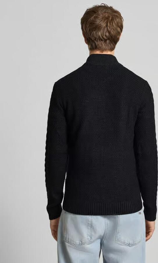 Blend Gebreide pullover met ritssluiting model 'BASIM' - Foto 7