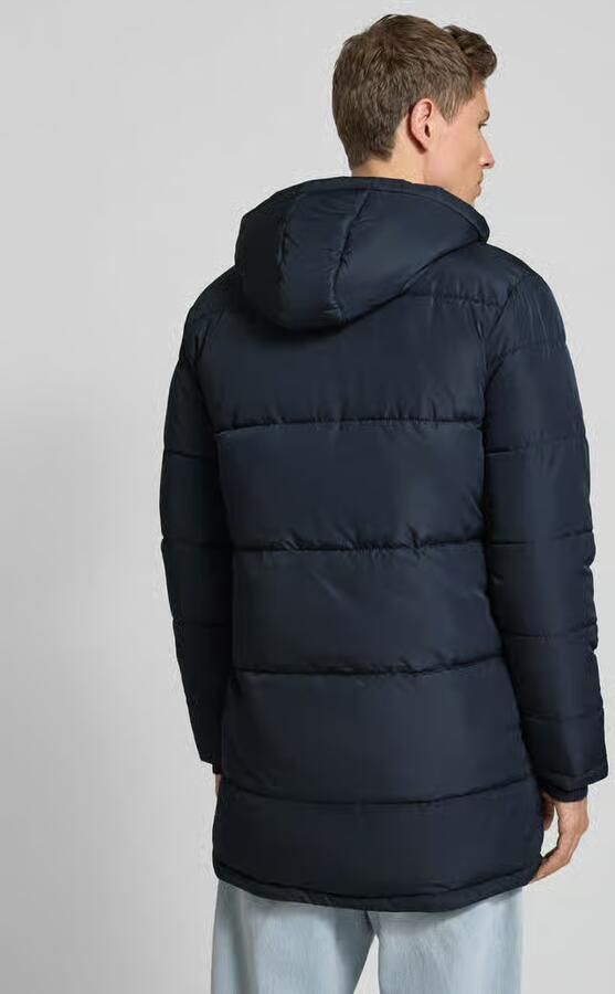 Blend Gewatteerde lange jas met klepzakken model 'ONLGABI'