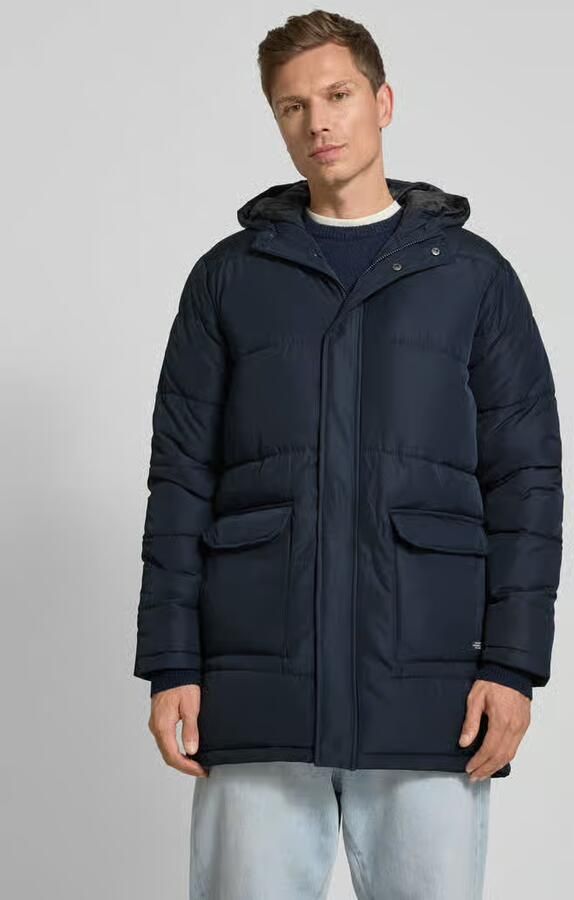 Blend Gewatteerde lange jas met klepzakken model 'ONLGABI' - Foto 2