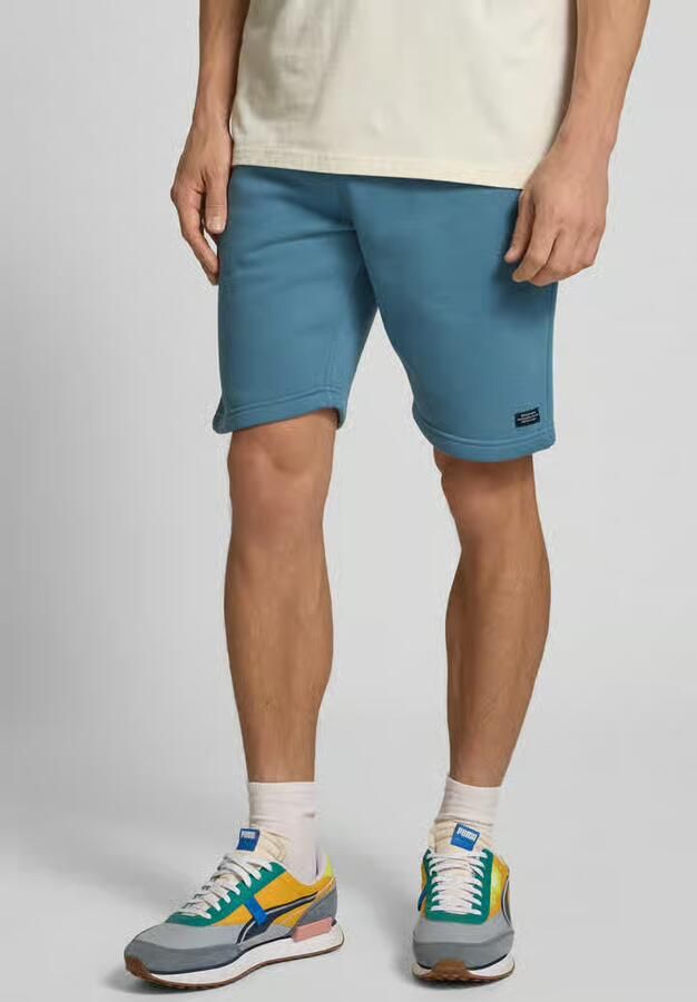 Blend Korte regular fit sweatshorts met labelpatch - Foto 4