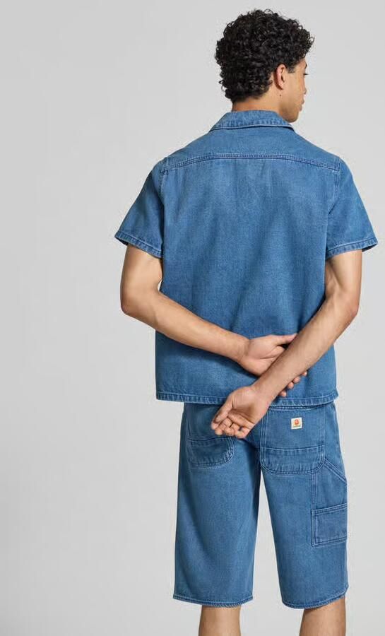 Blend regular fit jeanshemd met borstzak model 'SUN' - Foto 2