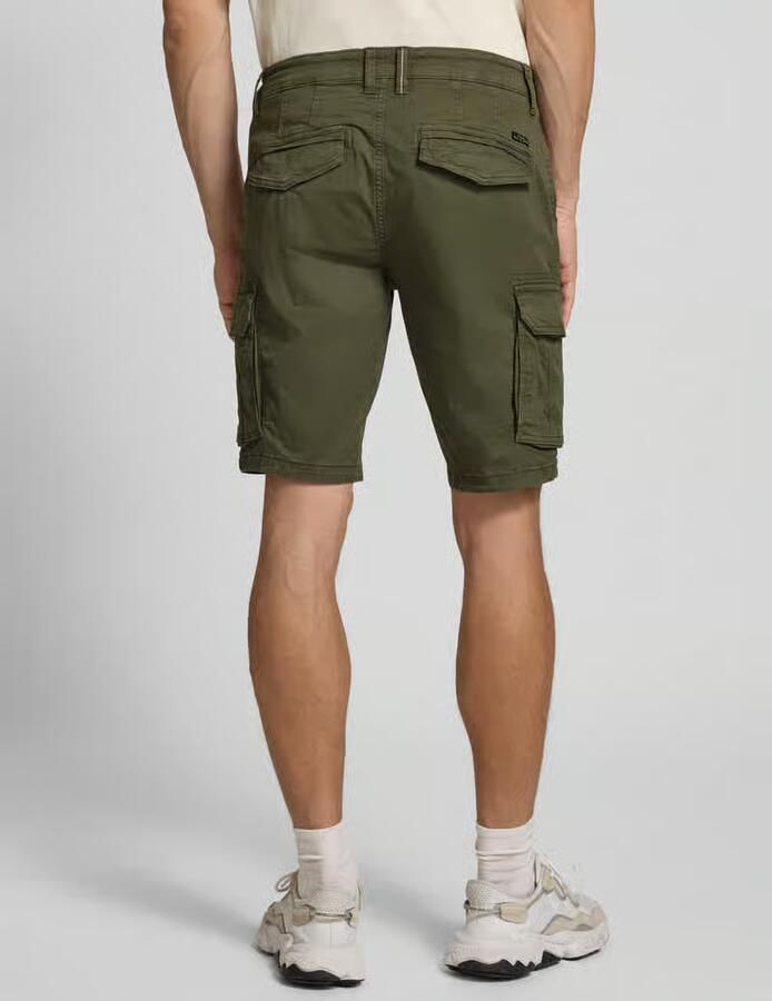Blend Regular fit korte broek met cargozakken