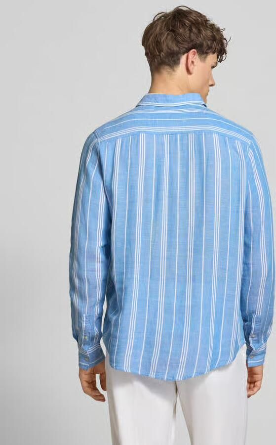 Blend regular fit linnen overhemd met viscose model 'Bobby' - Foto 3