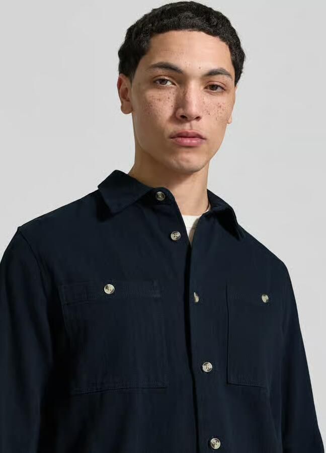 Blend Regular fit overhemdjack met borstzakken Model 'DENNY'