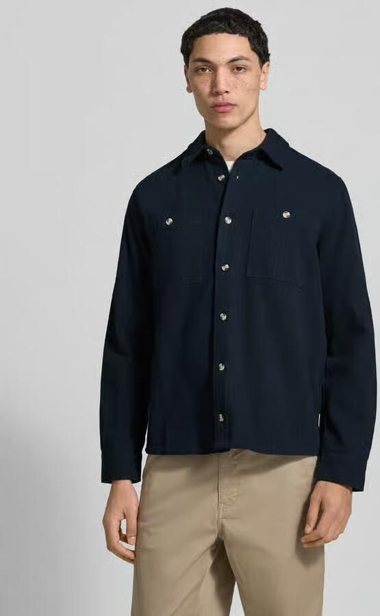 Blend Regular fit overhemdjack met borstzakken Model 'DENNY' - Foto 4