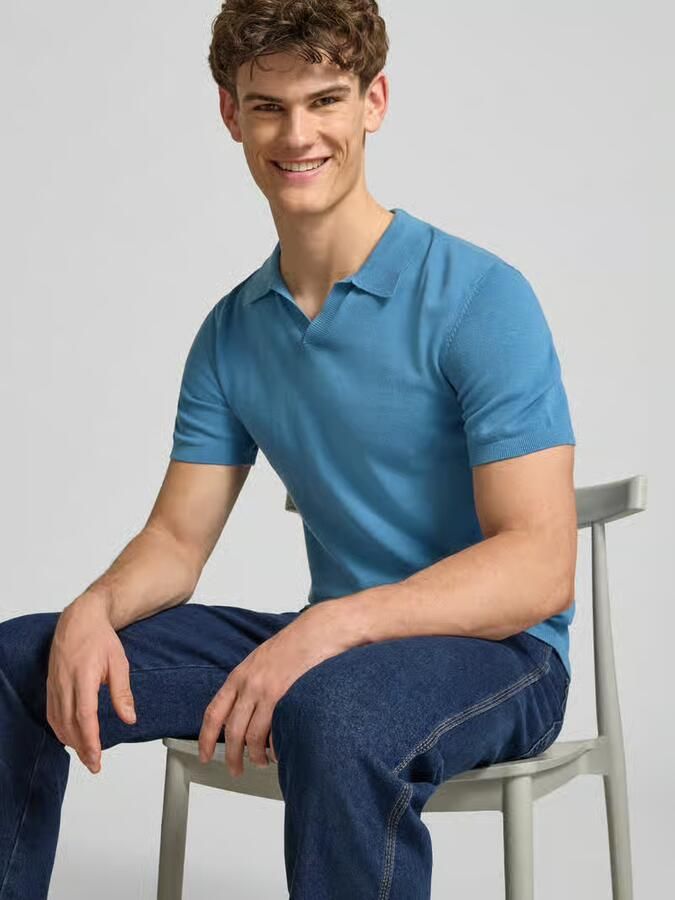 Blend regular fit poloshirt in brei-look model 'Bray'
