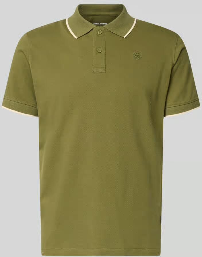 Blend Regular fit poloshirt met gestikt logo model 'Hedin'