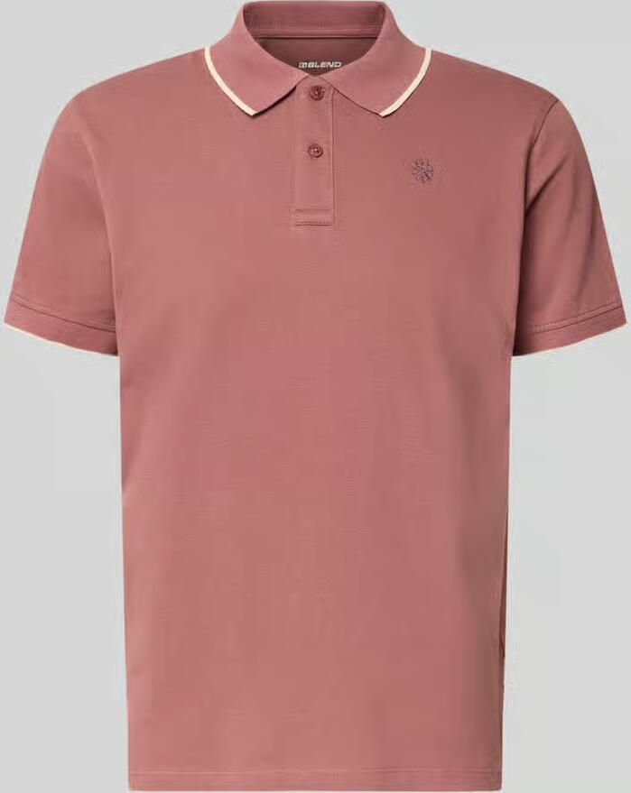 Blend Regular fit poloshirt met gestikt logo model 'Hedin'
