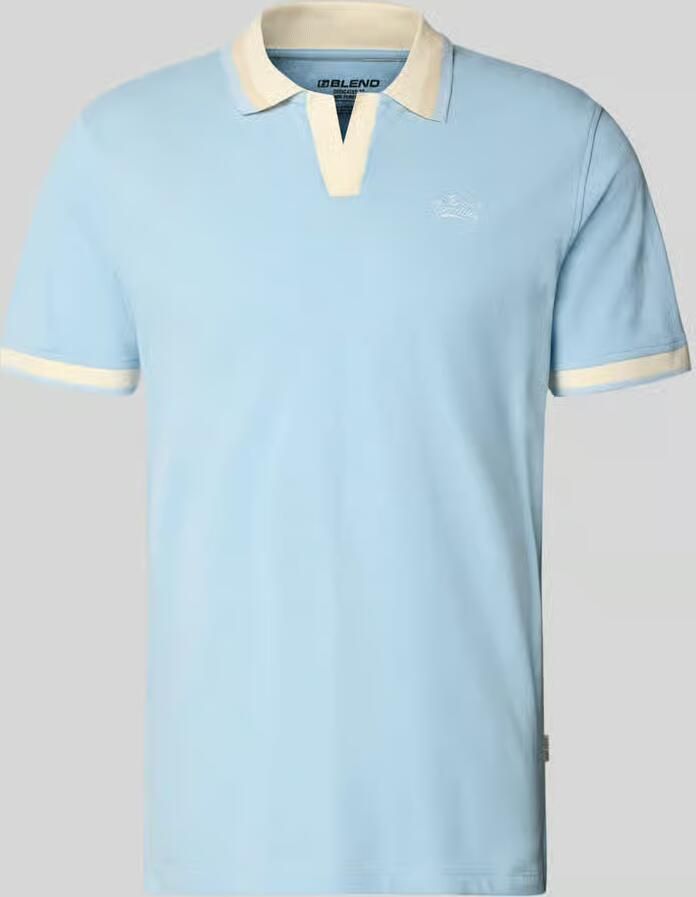 Blend regular fit poloshirt met labelstitching model 'EVO' - Foto 2