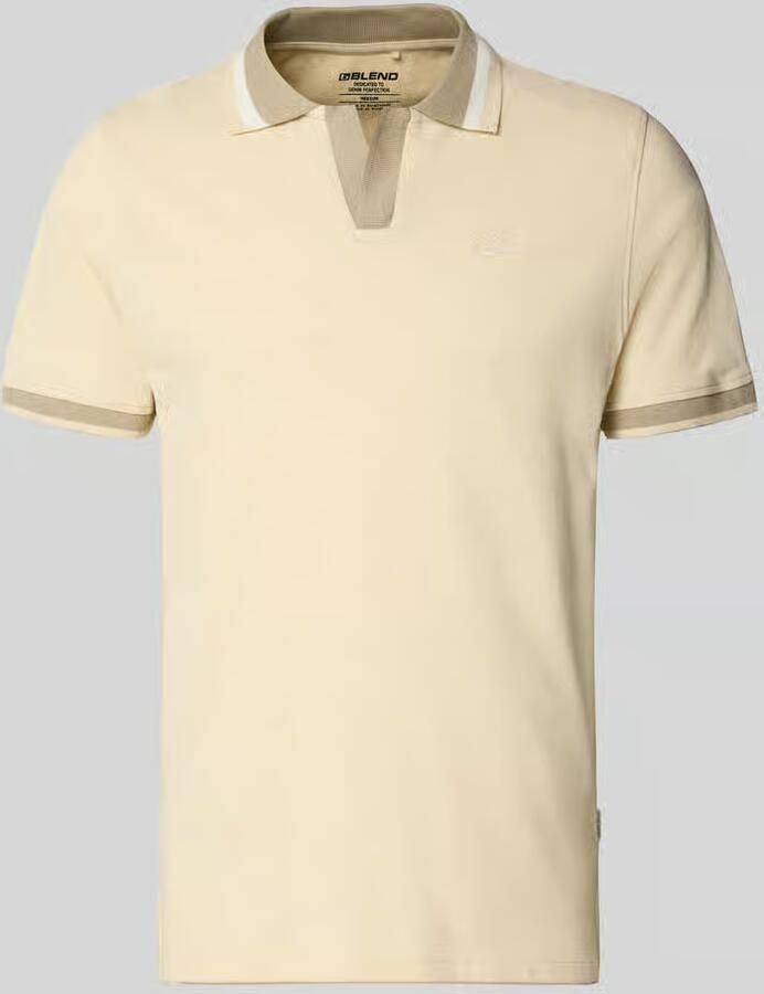 Blend regular fit poloshirt met labelstitching model 'EVO' - Foto 2