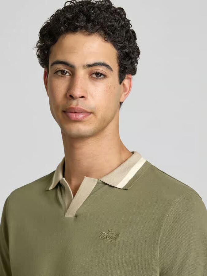Blend regular fit poloshirt met labelstitching model 'EVO'