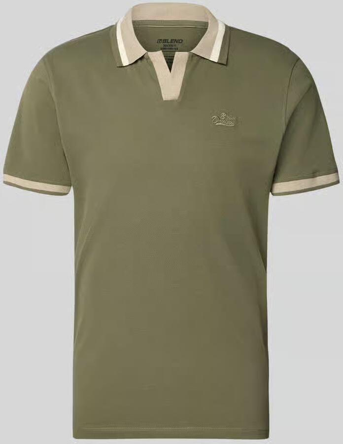 Blend regular fit poloshirt met labelstitching model 'EVO' - Foto 2