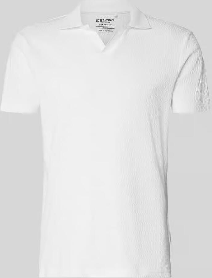 Blend Regular fit poloshirt met structuurpatroon Model 'Heskild'