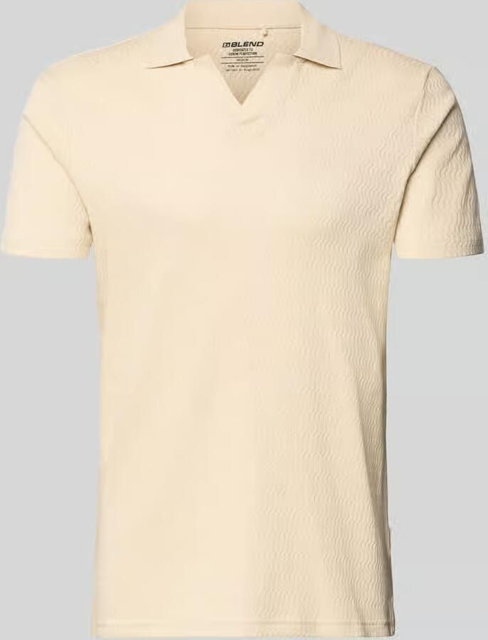 Blend Regular fit poloshirt met structuurpatroon Model 'Heskild'