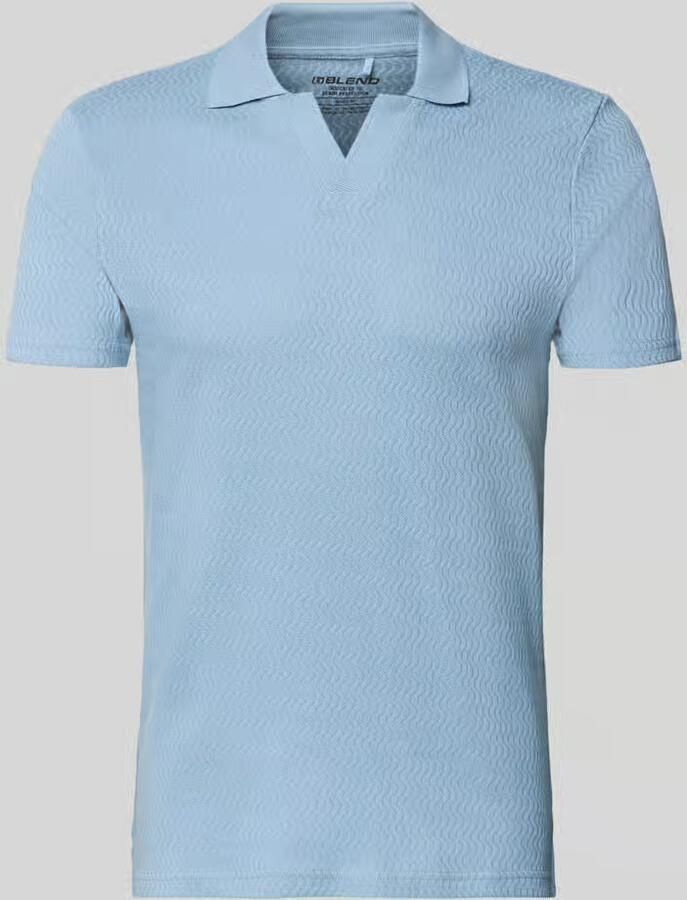 Blend Regular fit poloshirt met structuurpatroon Model 'Heskild'