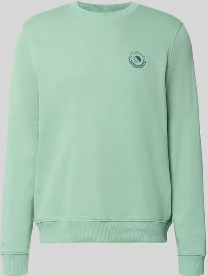 Blend Regular fit pullover met logostitching Model 'Kane'