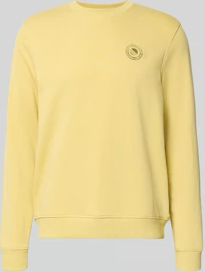 Blend Regular fit pullover met logostitching Model 'Kane'