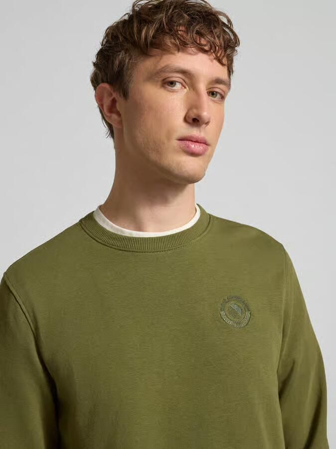 Blend Regular fit pullover met logostitching Model 'Kane' - Foto 2