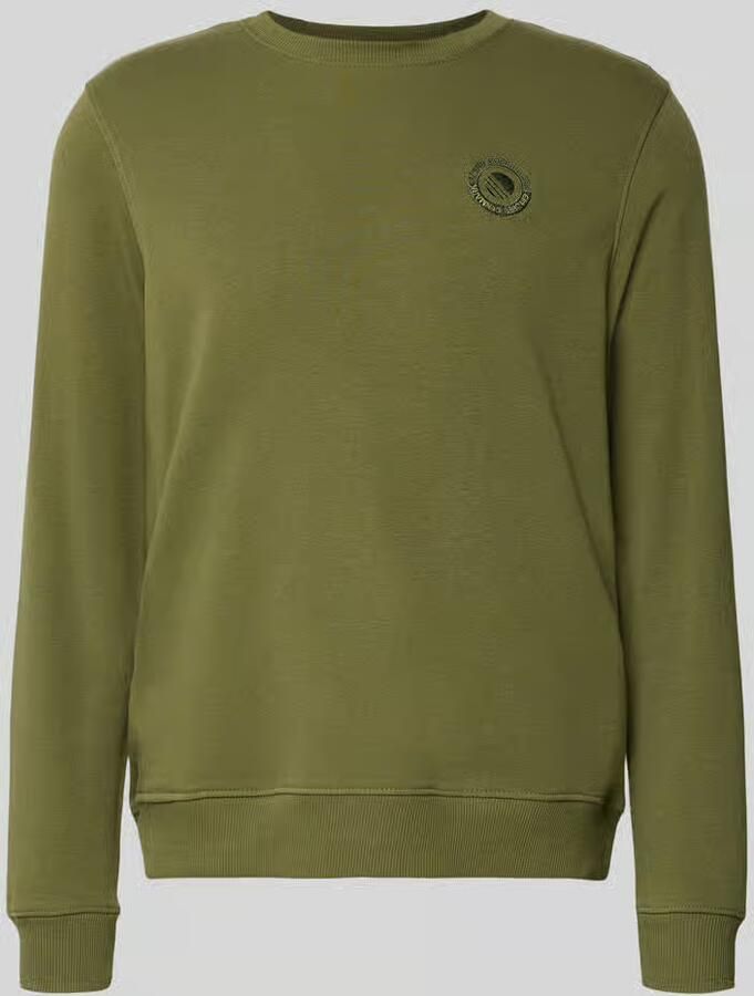 Blend Regular fit pullover met logostitching Model 'Kane'