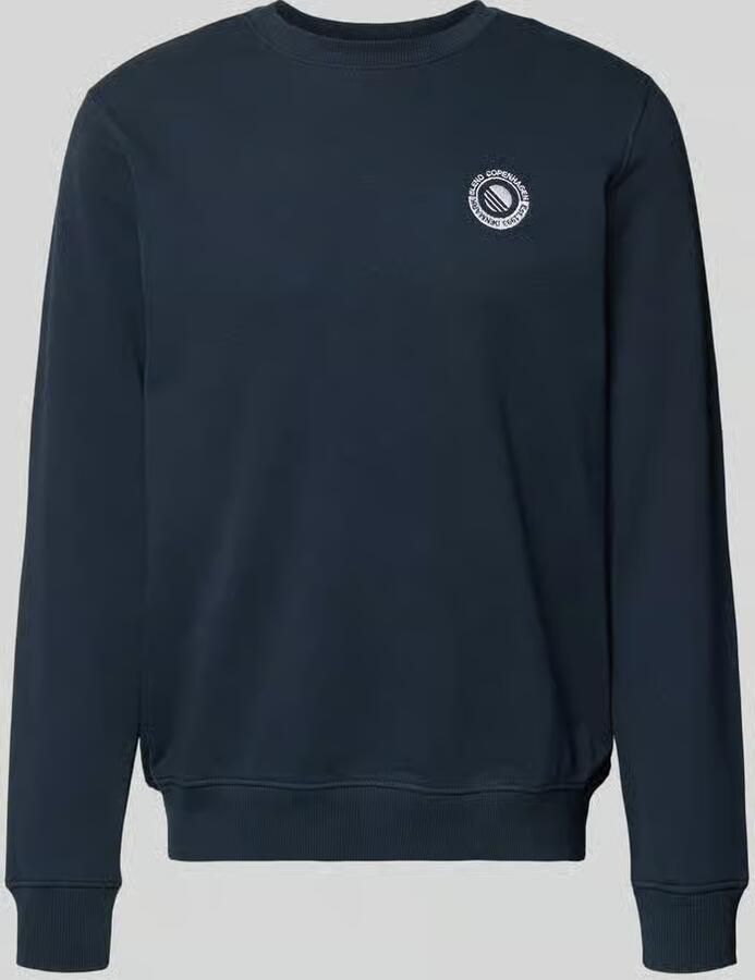 Blend Regular fit pullover met logostitching Model 'Kane'