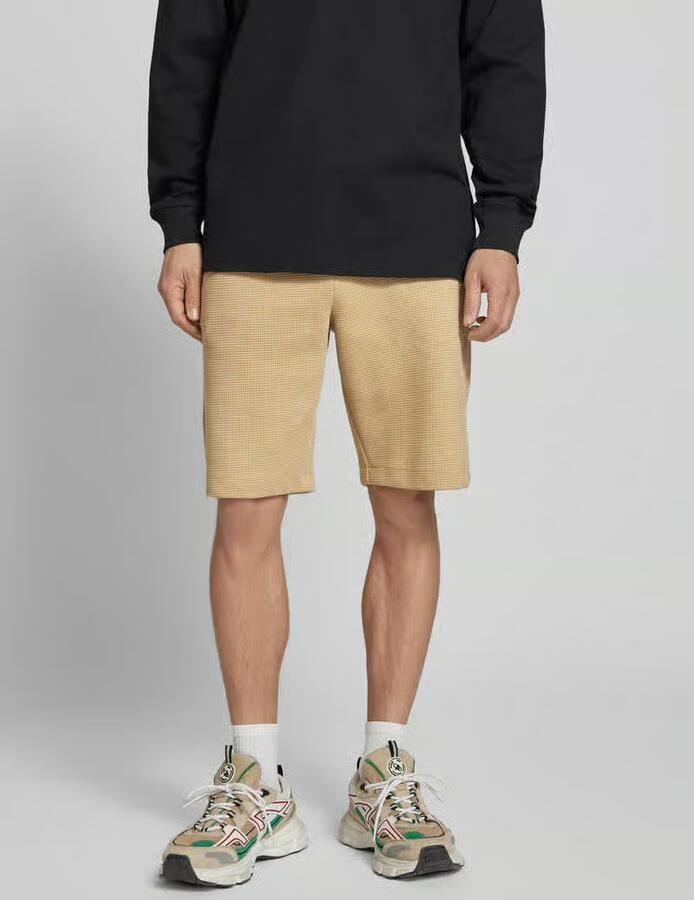 Blend Regular fit sweatshorts met structuurmotief model 'CASPER' - Foto 3