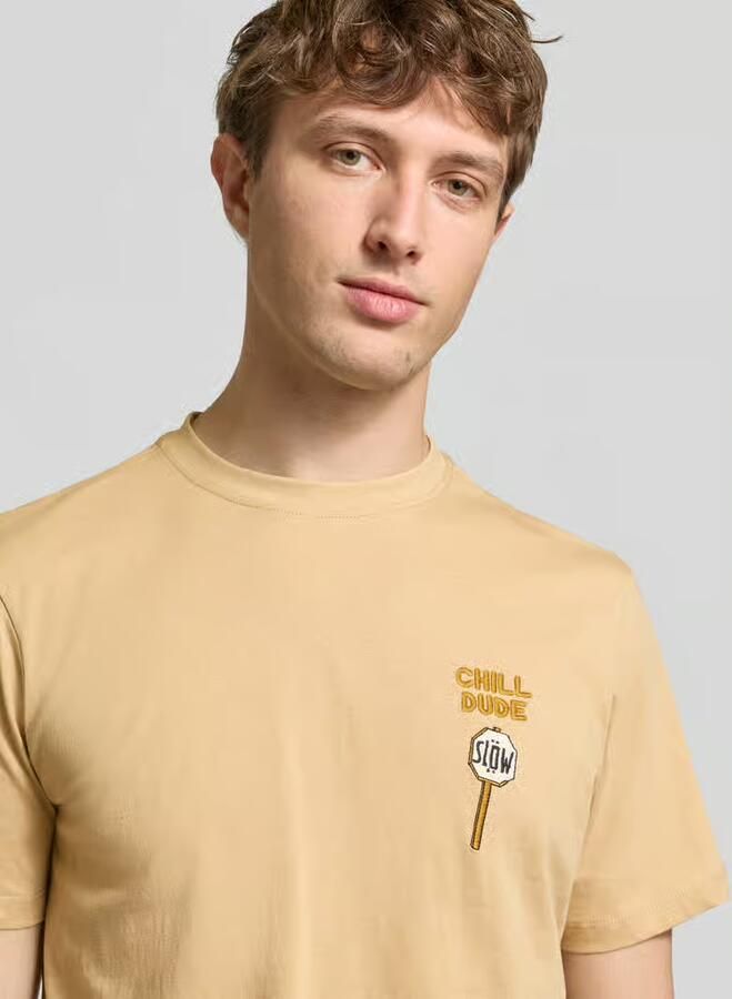 Blend Regular fit T-shirt met statement-stitching Model 'Kameron' - Foto 2