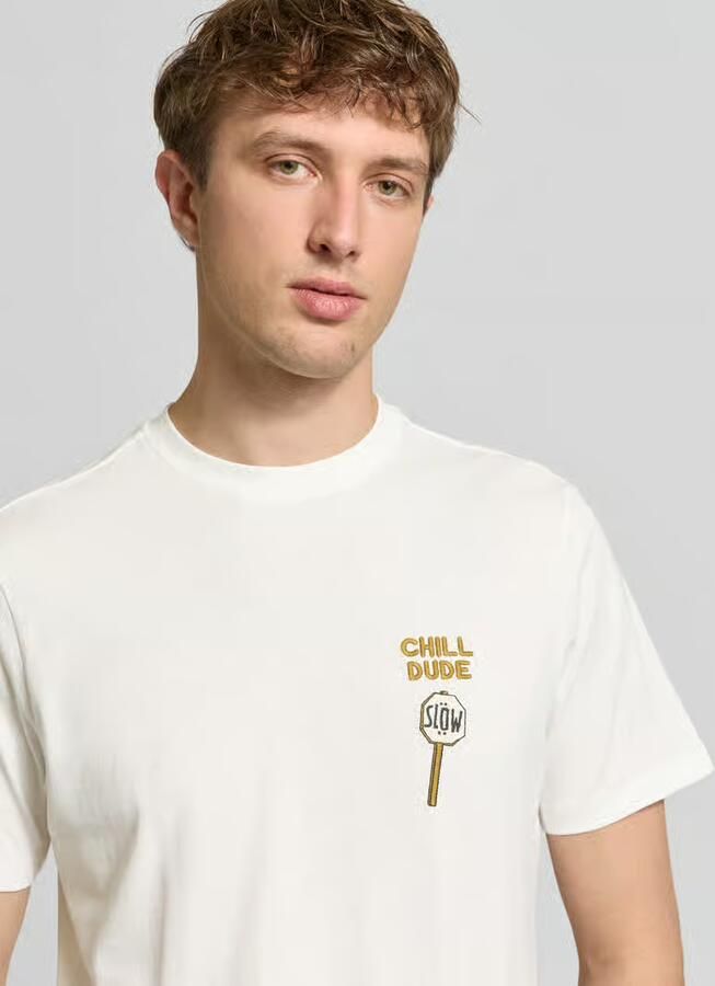 Blend Regular fit T-shirt met statement-stitching Model 'Kameron' - Foto 2