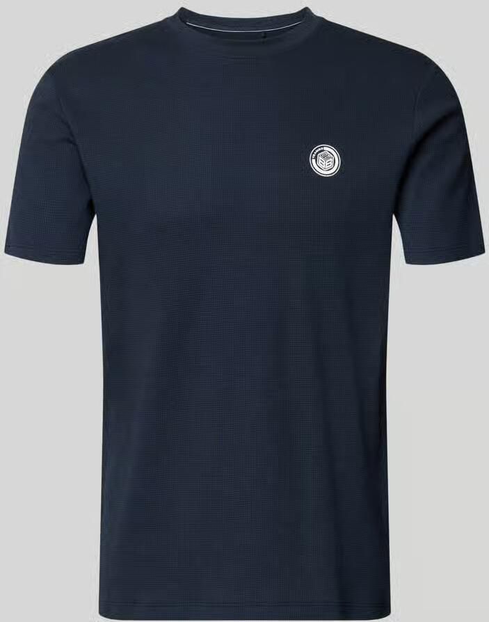 Blend Regular fit T-shirt met structuurmotief model 'Kaito'