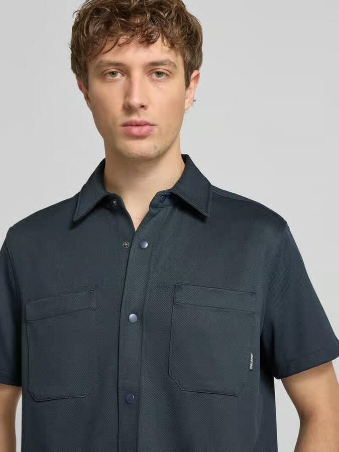 Blend regular fit vrijetijdshemd met borstzak model 'ADRIAN'