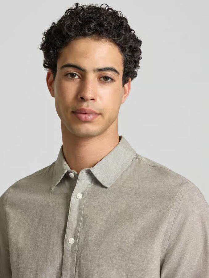 Blend regular fit vrijetijdsoverhemd met kentkraag model 'ABAN'