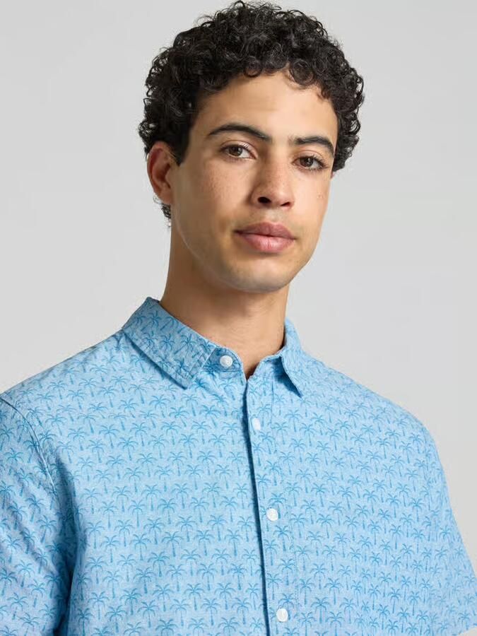 Blend regular fit vrijetijdsoverhemd met kentkraag model 'ABAN'