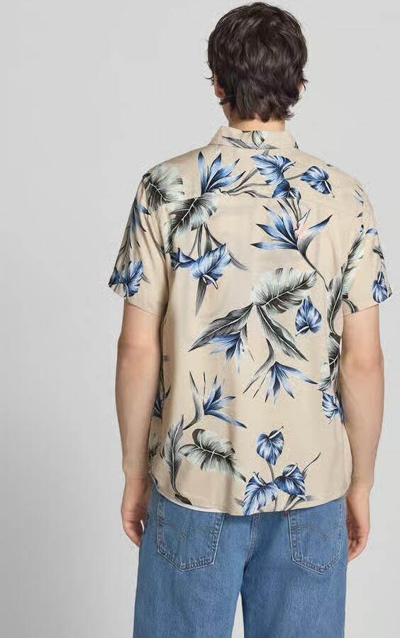 Blend regular fit vrijetijdsoverhemd van viscose model 'AMELO' - Foto 2