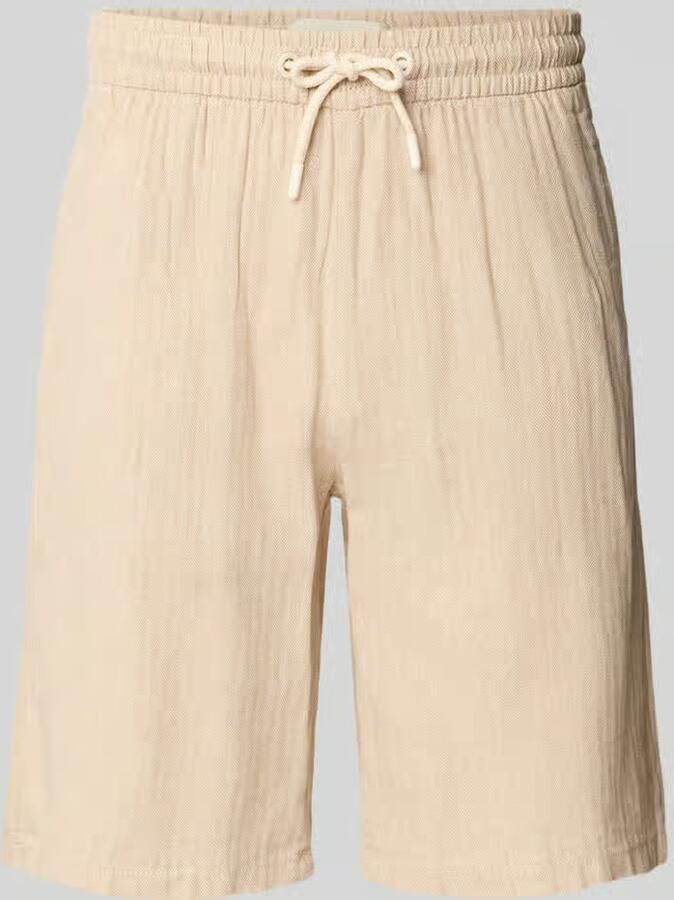 Blend Short uit linnenmix met steekzakken model 'MARCO' - Foto 3