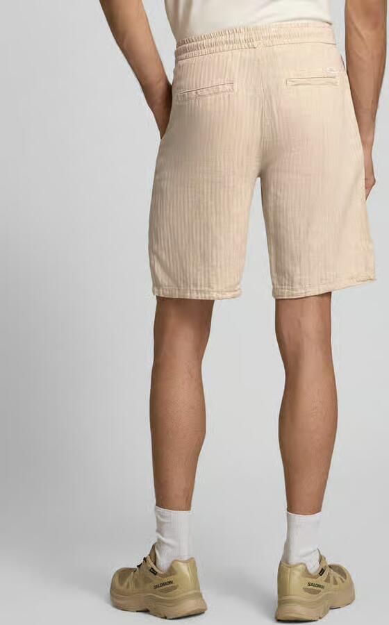 Blend Short uit linnenmix met steekzakken model 'MARCO' - Foto 2
