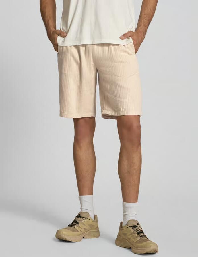 Blend Short uit linnenmix met steekzakken model 'MARCO' - Foto 3