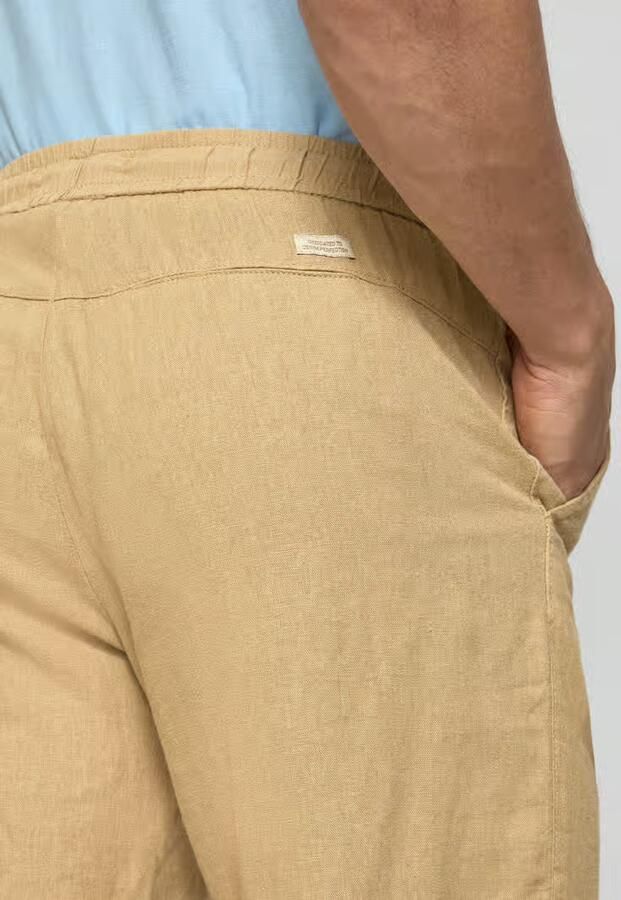 Blend Short van linnen-viscosemix model 'MALVIN'