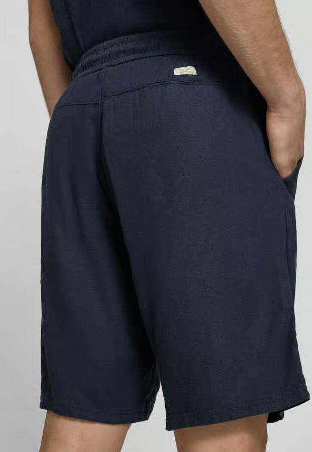 Blend Short van linnen-viscosemix model 'MALVIN'